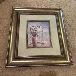 Large kirklands decorative Katrina / Vivian Flasch flower framed wall decor